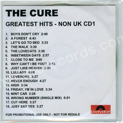 The Cure - Greatest Hits - CD 
