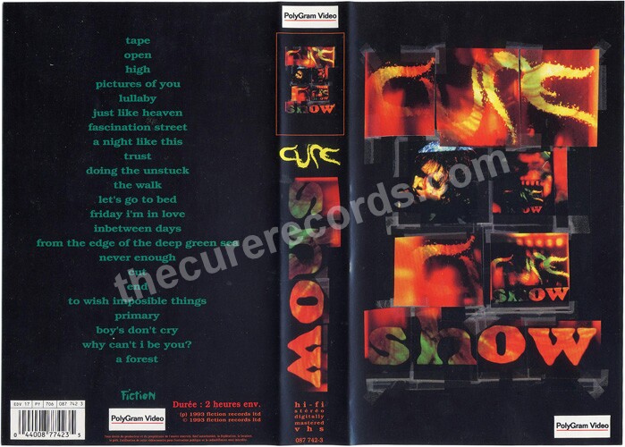 The Cure · Show VHS-Secam LP France PolyGram 