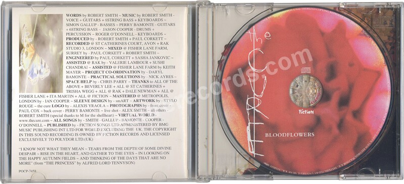 The Cure - Bloodflowers [Promo] - 2000 CD Japan Polydor