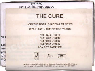 The Cure Join the dots B sides rarities 1978 2001 The fiction