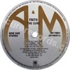 Faith (issued 1981). Large "A&M" letters. - Thanks to vandeebgroup.