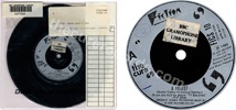 A forest / Another journey by train (issued 1980). BBC in-house copy of "A forest" 7" commercial release. Stickered custom BBC Radio sleeve with "BBC gramophone library" sticker on label. For radio play. From BBC archives. - Thanks to vandeebgroup.
