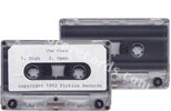 High (issued 1992). Pre-release promo tape including non-masterized versions. Clear tape, white paper label with typed titles. - Thanks to autumncure.