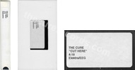 Cut here (issued 2001). White stickered cardsleeve reads "The Cure "Cut here" 4:10 Elektra/EEG". - Thanks to orbinski.
