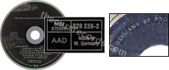 Staring at the sea � The singles (issued 1989). Picture disc. Silver ring. Note misspelt "Killing and arab". Matrix says "829 239-2  04 #" and "MADE IN W. GERMANY BY PDO". - Thanks to rafacure.