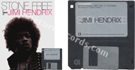 V.A. - Stone free A tribute to Jimi Hendrix (issued 1993). The 3.5 inch microfloppy diskette. With folder and sticker. - Thanks to easyjeje.