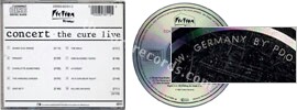 Concert (issued 1990). White back. Silver disc. Matrix says "Made in W. Germany by PDO". "Made in W. Germany by PolyGram" on disc.  - Thanks to killthecat.