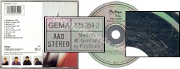 Seventeen seconds (issued 1987). Disc shows "Made in W. Germany by PolyGram". Silver disc. Silver inner ring states "825 354-2 02*". - Thanks to rafacure.