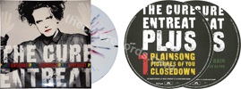 Entreat Plus (issued 2010). Individually numbered edition, limited to 1000 copies. 180g heavyweight vinyl. Contains 4 tracks previously unreleased on vinyl. Each disc has a unique marble pattern on each side. - Thanks to Cure1980.