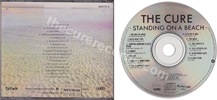 Standing on a beach � The singles (issued 1987). Misprint. First Disctronics release. The CD is incorrectly screen-printed with the 13 tracks from the vinyl LP. All other artwork references the 17 tracks that are playable on the disc. - Thanks to damned.