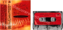 Kiss me kiss me kiss me (issued 1987). Red paper label. Printed stripe on cover states "Incluye su #1 internacional "Casi como en el cielo"". - Thanks to eyerawk.