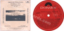 Standing on a beach  The singles (issued 1986). Red label. Fold-out promo picture sleeve with grey print. Radio promo stamped labels.