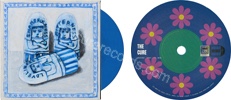 Warsong: Troxy live 2024 / (no side) (issued 2025). One-sided. Blue vinyl. Number 014. Artist: Jonathan R. Bennett. Medium: Wax pastels and ink. - Thanks to War Child.