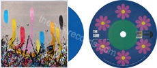 Warsong: Troxy live 2024 / (no side) (issued 2025). One-sided. Blue vinyl. Number 151. Artist: Marlon Weyeneth. Medium: Acrylic paint. - Thanks to War Child.