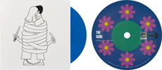Warsong: Troxy live 2024 / (no side) (issued 2025). One-sided. Blue vinyl. Number 491. Artist: Andrew Rae. Medium: Ink. - Thanks to War Child.