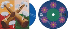 Warsong: Troxy live 2024 / (no side) (issued 2025). One-sided. Blue vinyl. Number 500. Artist: Jordy van den Nieuwendijk. Medium: Paint. - Thanks to War Child.